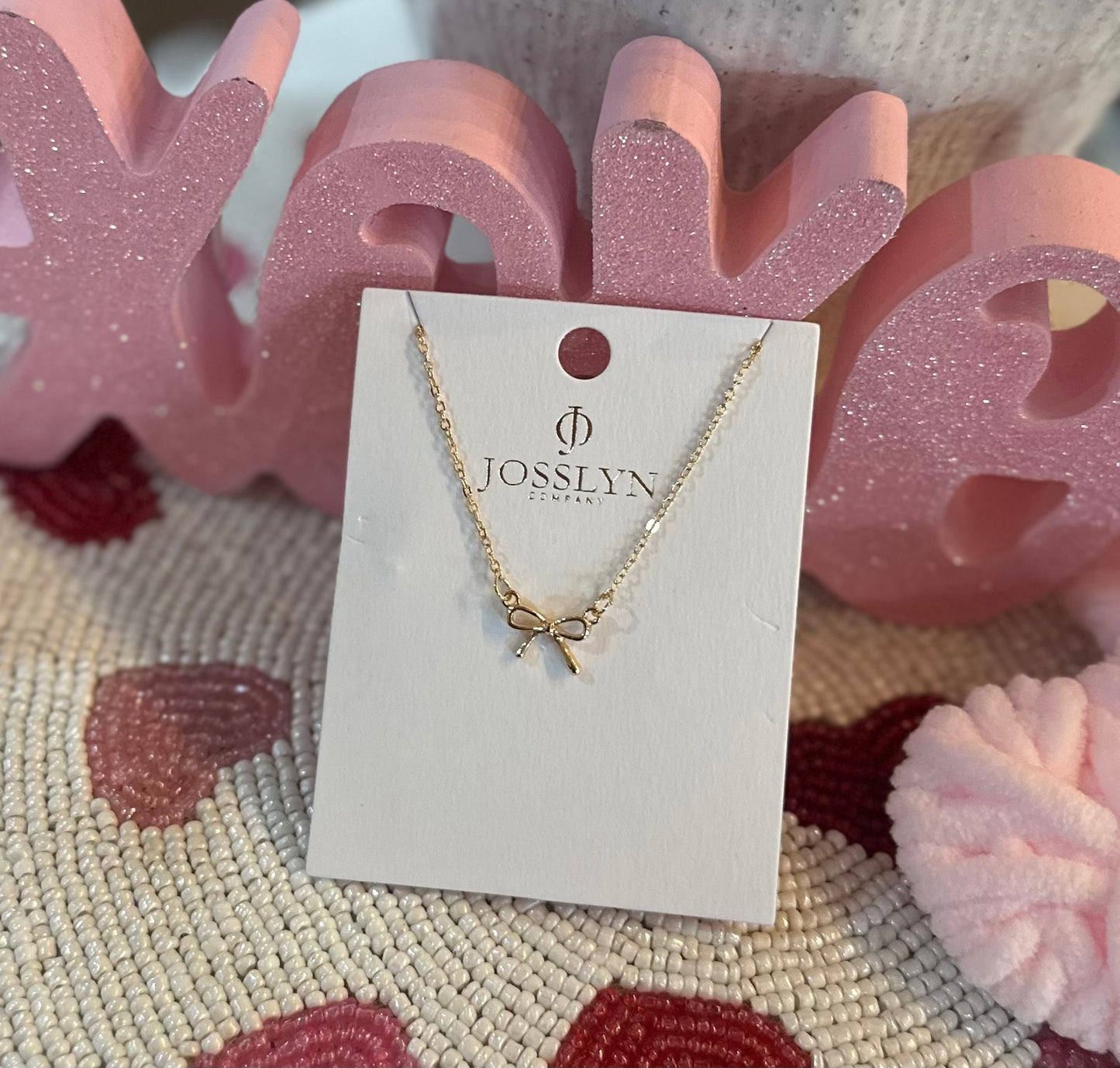 Charleston Bow Necklace - Gold