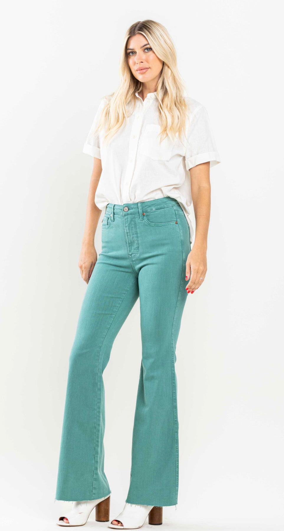 Judy Blue Tummy Control Dyed Flare