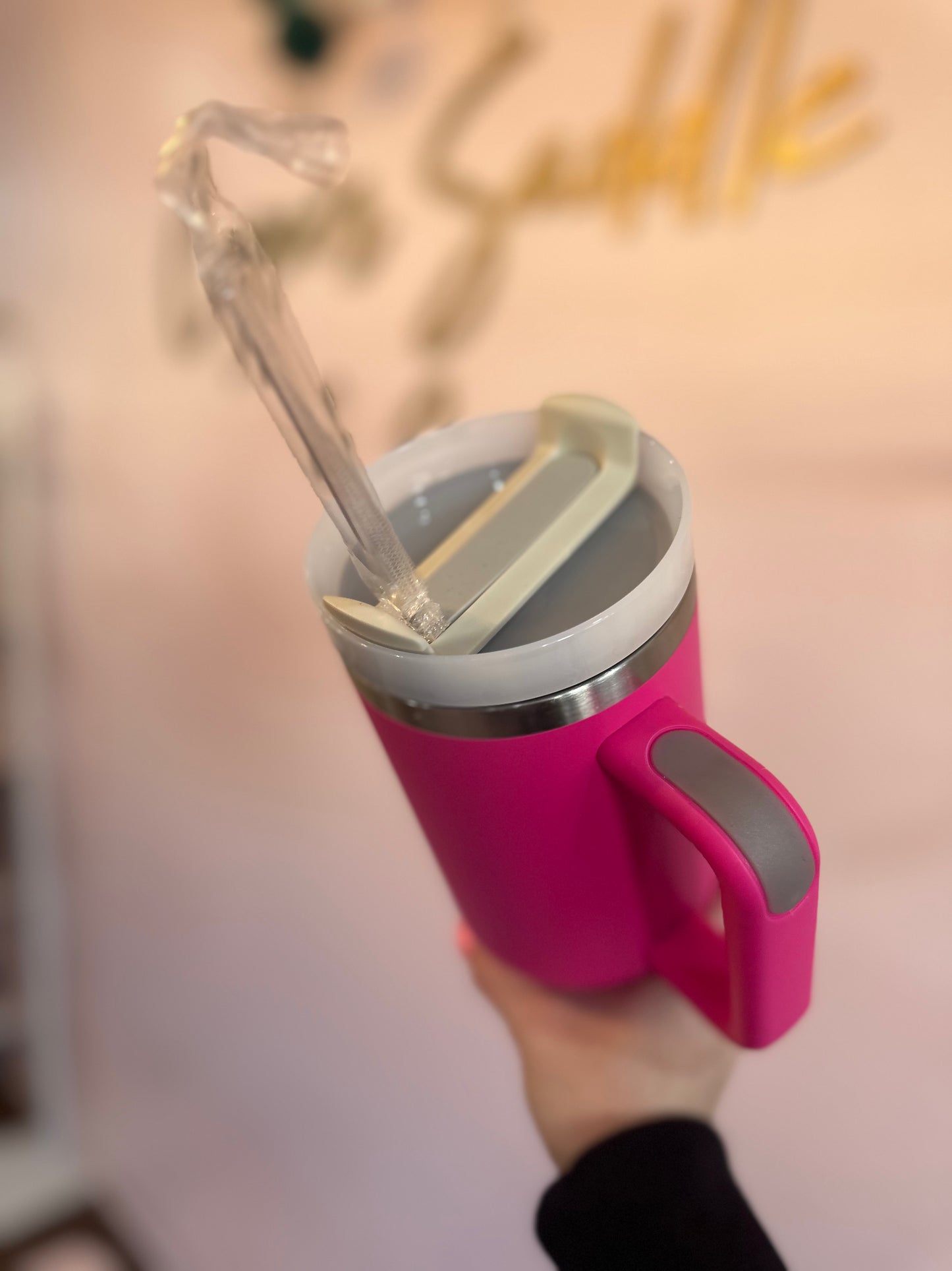 Delilah Stainless Tumbler - Fuchsia