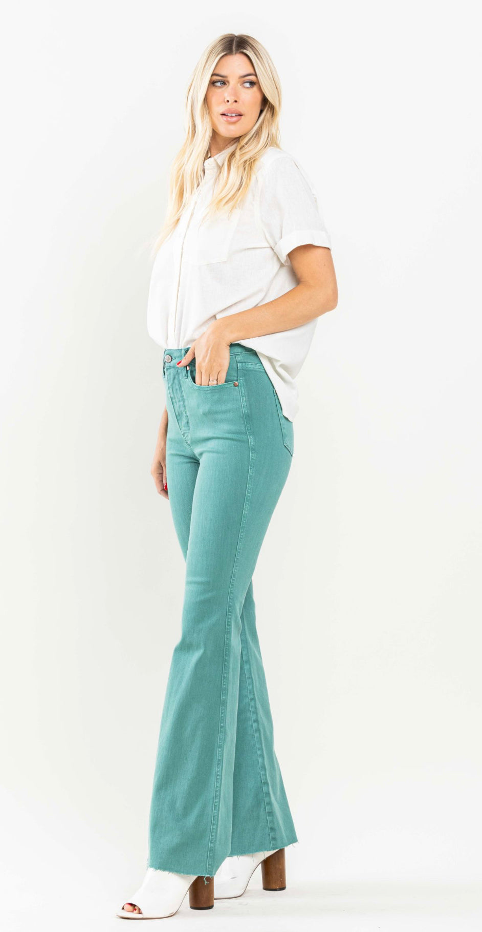 Judy Blue Tummy Control Dyed Flare