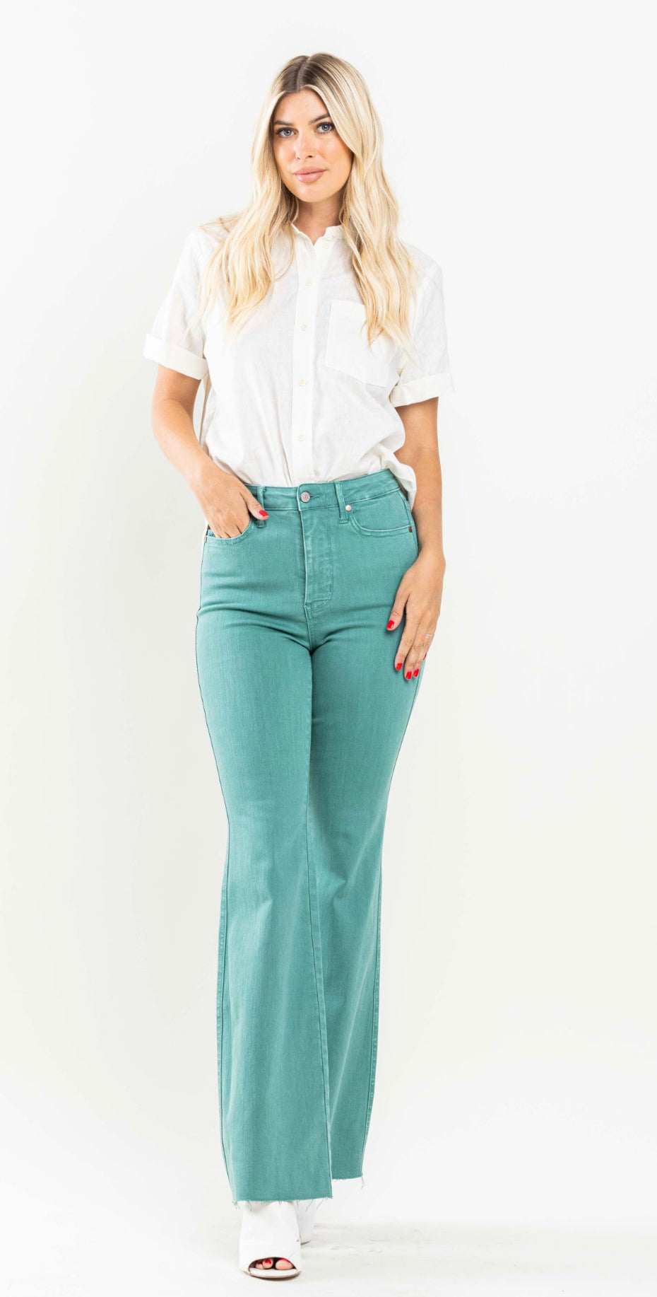 Judy Blue Tummy Control Dyed Flare
