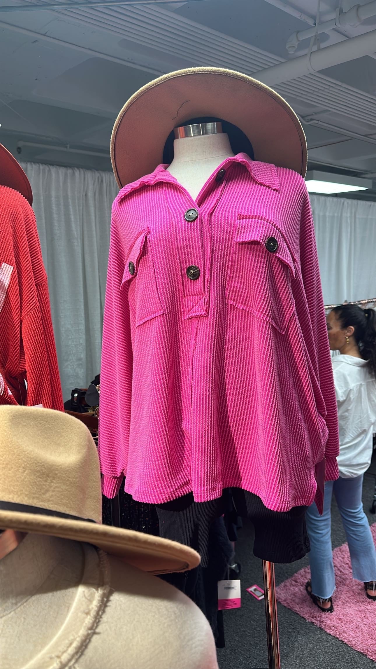 Rachel Oversized Button Pullover