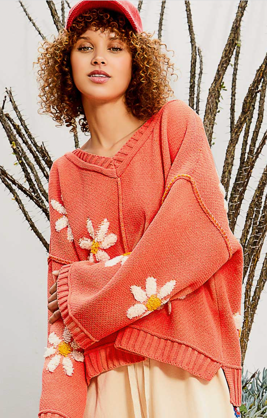 Brandy Floral Chenille Sweater