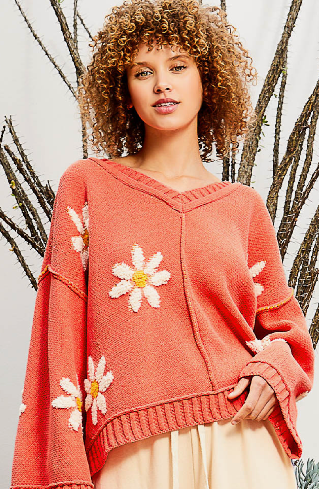 Brandy Floral Chenille Sweater