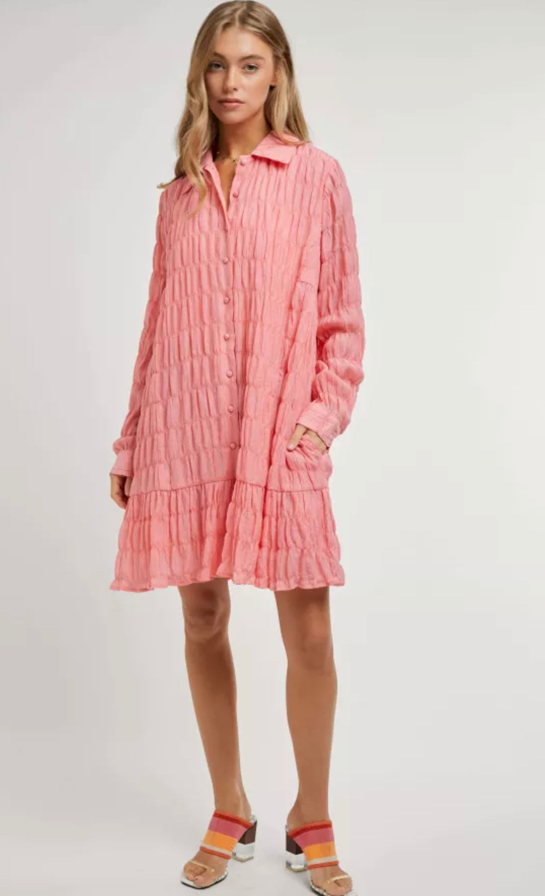 Thought You Should Know Textured Dress