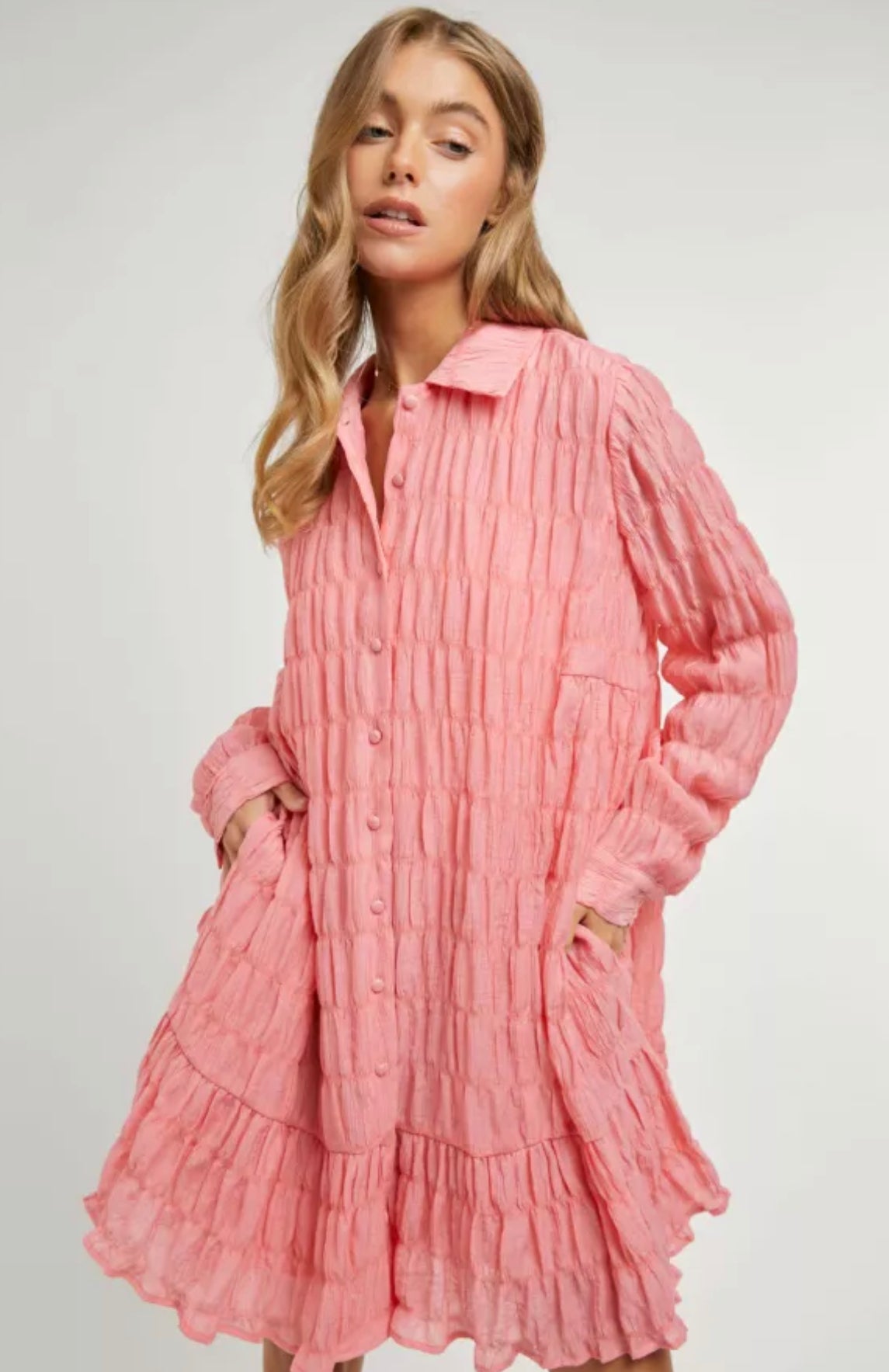 Thought You Should Know Textured Dress