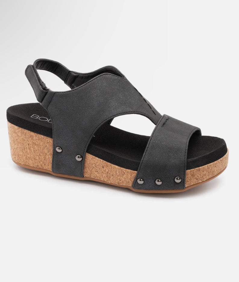 Black Refreshing Wedges - Corkys