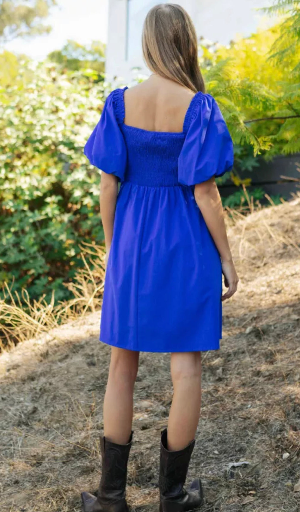 Royal Days Smocked Puff Dress