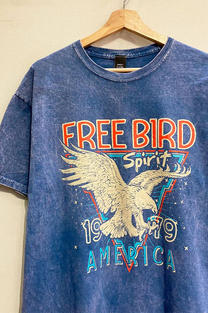 Free Bird Mineral-Washed Tee (Restock)