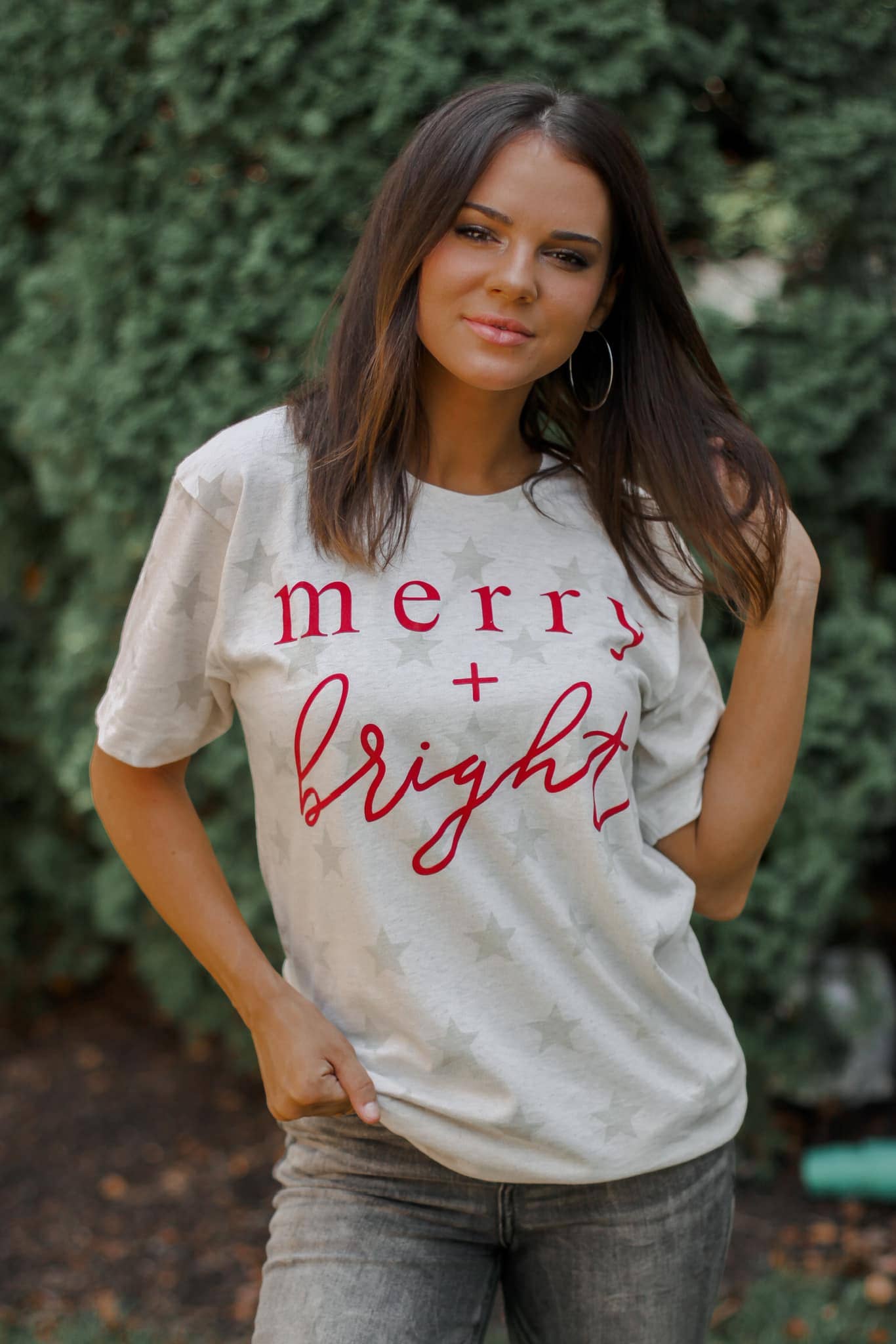Merry + Bright Star Graphic Tee