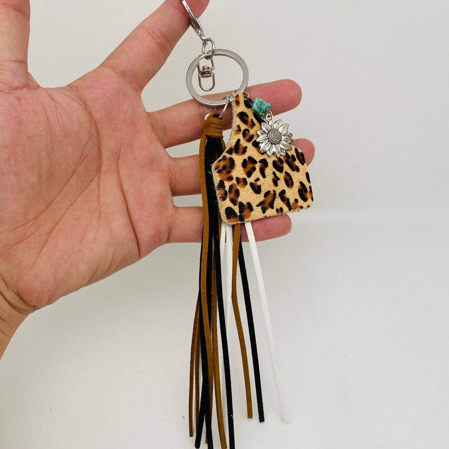 Western Cowhide Keychain - 3
