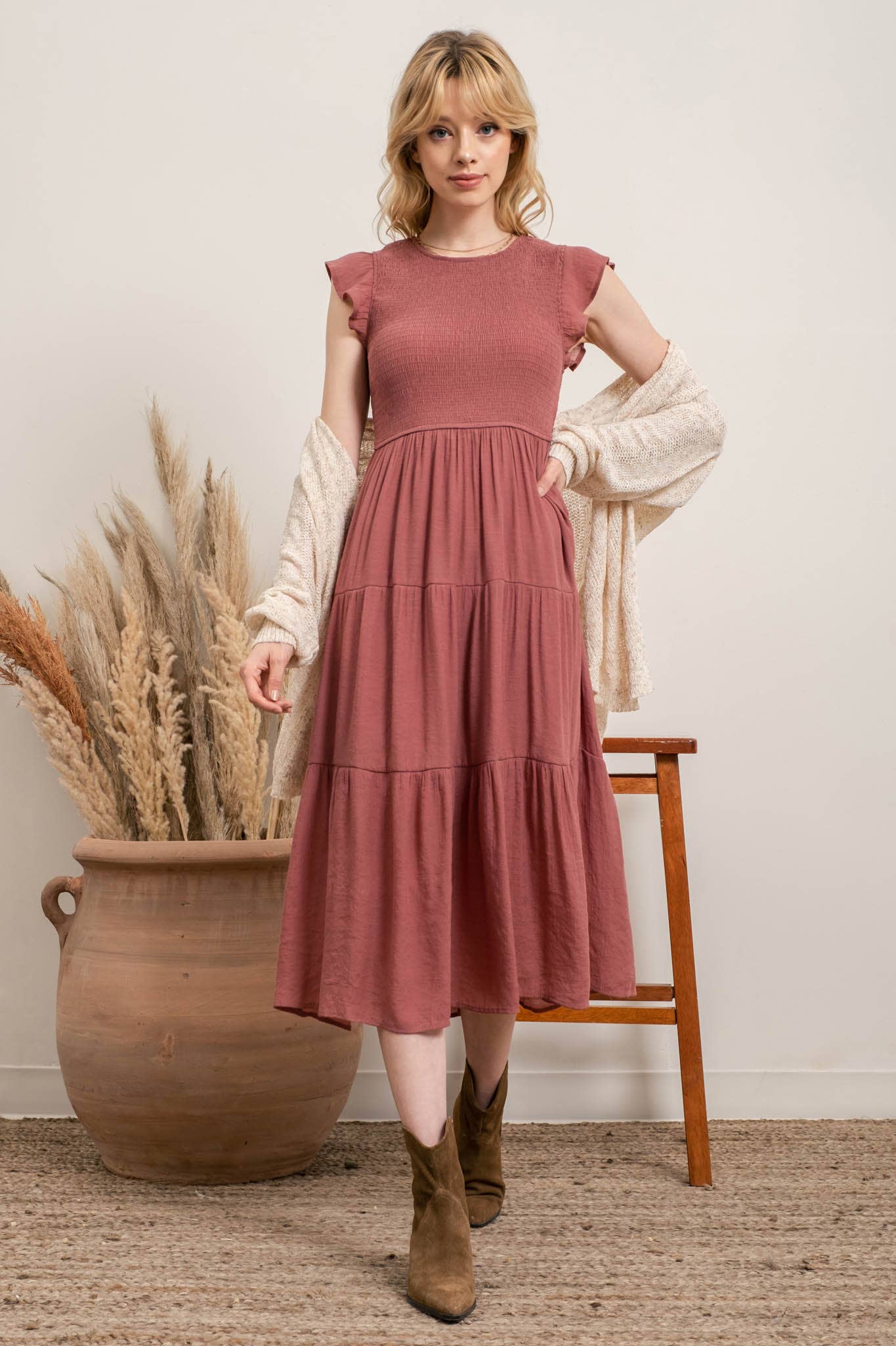 Willow Tiered Midi Dress
