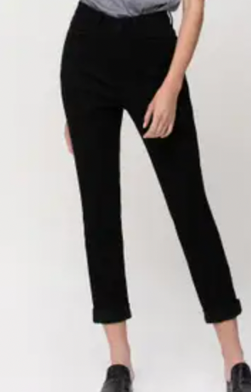 Erika Black Mom Jeans