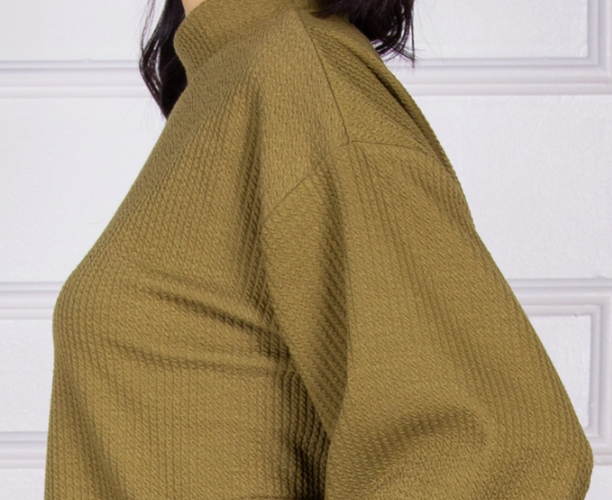The Jackie O Textured Sweater Top