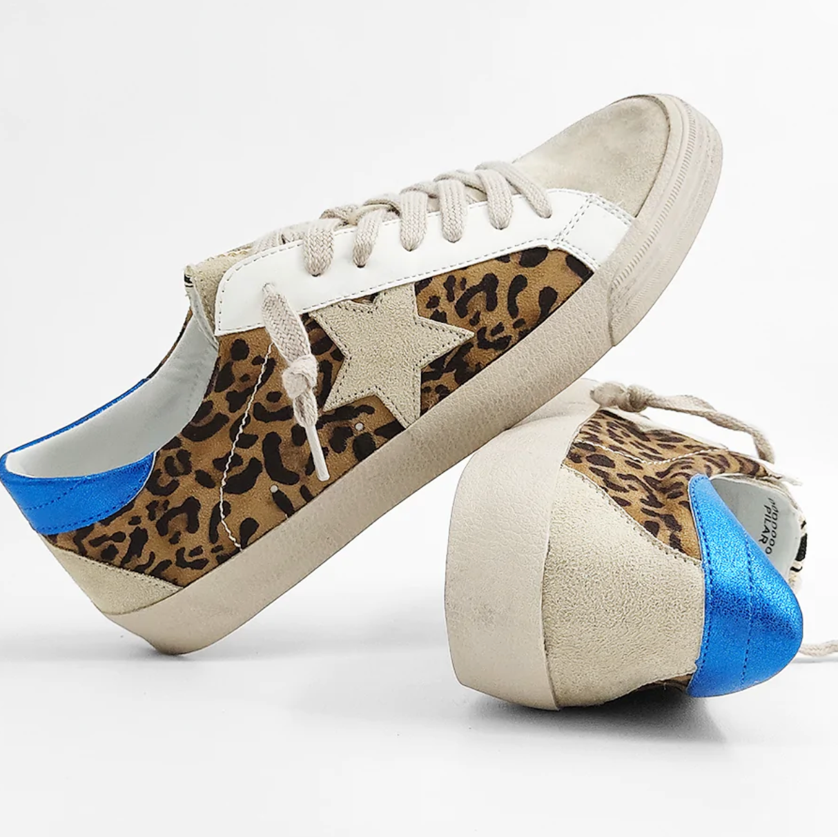 sund fornuft Få picnic Pilar Leopard Sneakers With Blue- Shu Shop – Copper Saddle & Co