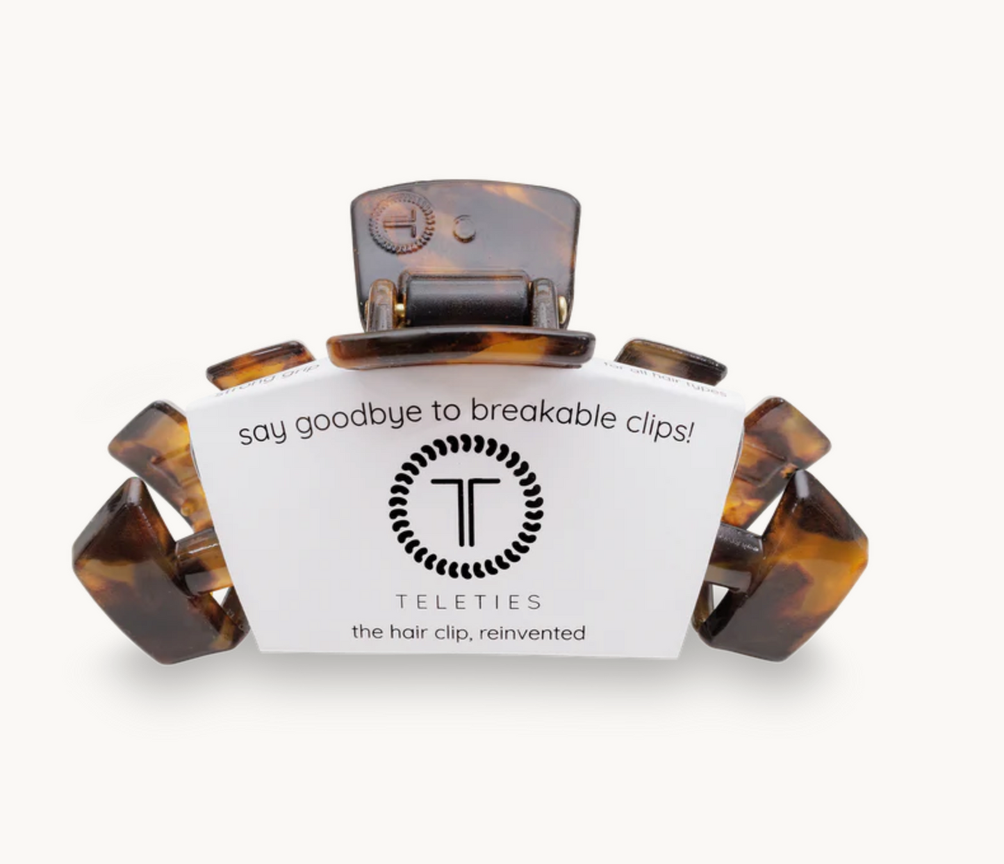 Medium Teleties Tortoise Hair Clip