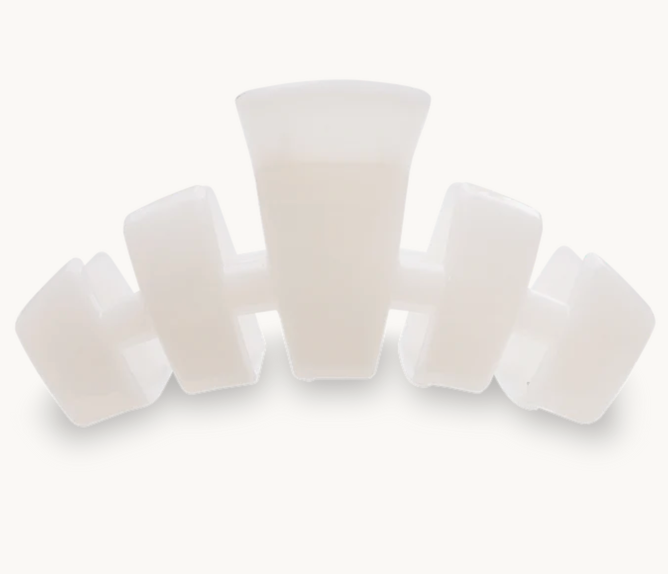 Medium Teleties Cocunut White Hair Clip