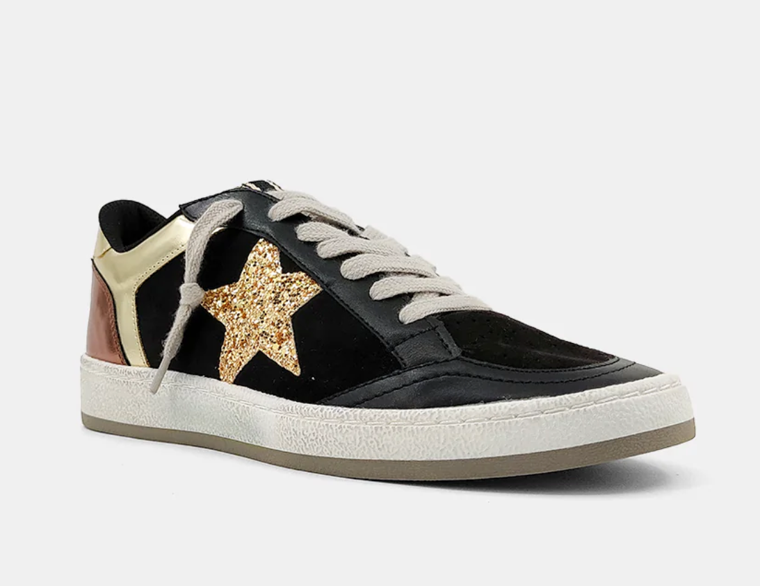 Paz Black Suede Sneakers- Shu Shop