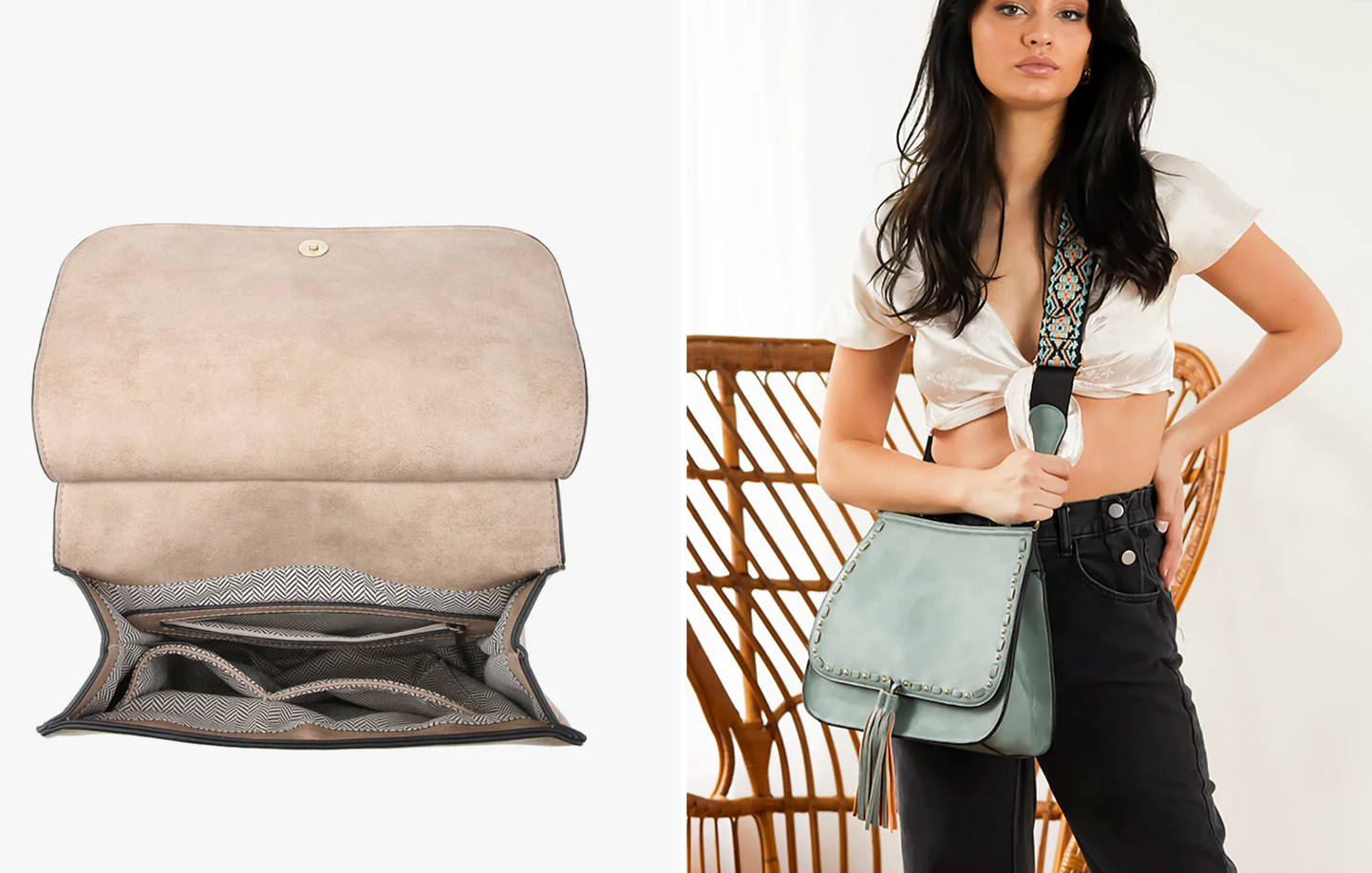 Bailey Crossbody- Grey