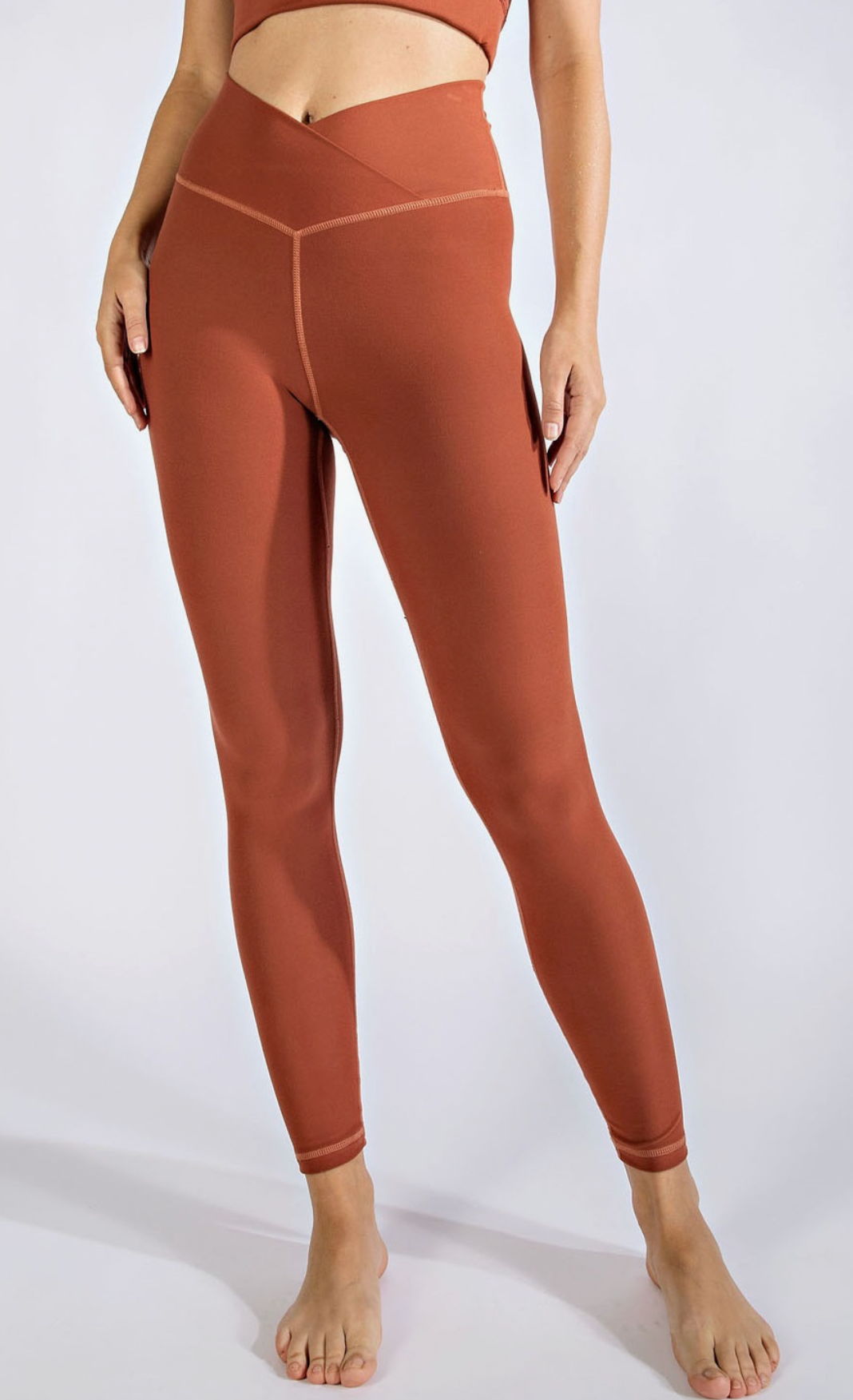 Terracotta Crossover Leggings