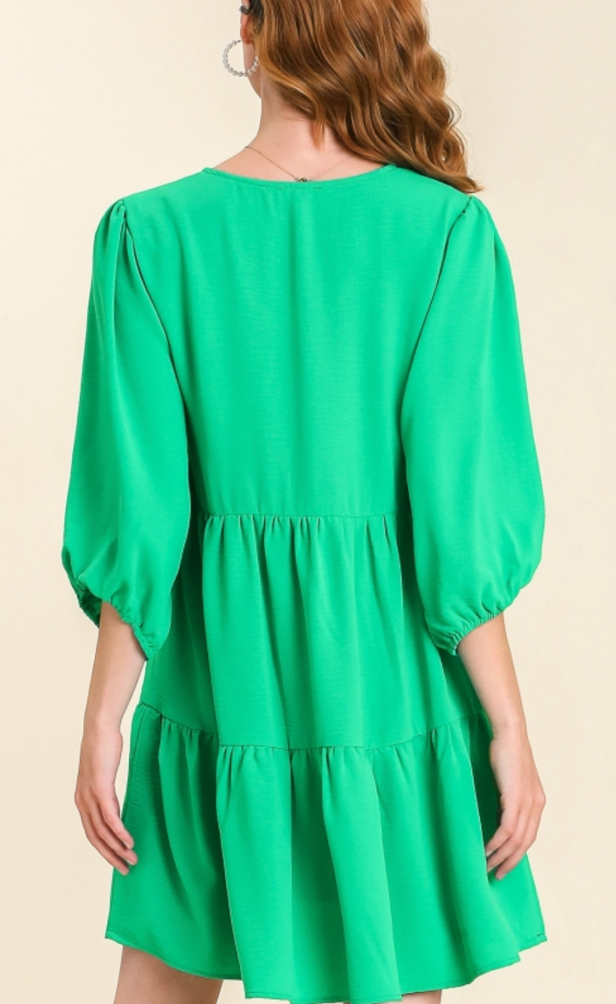 Hazel Tiered Dress - Green
