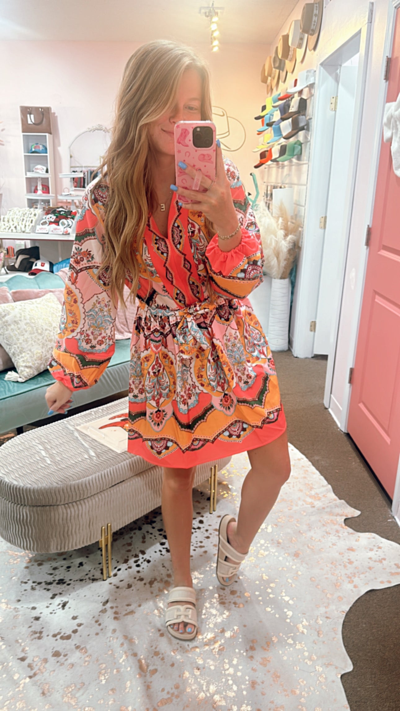 Catching Feelings Printed Dress