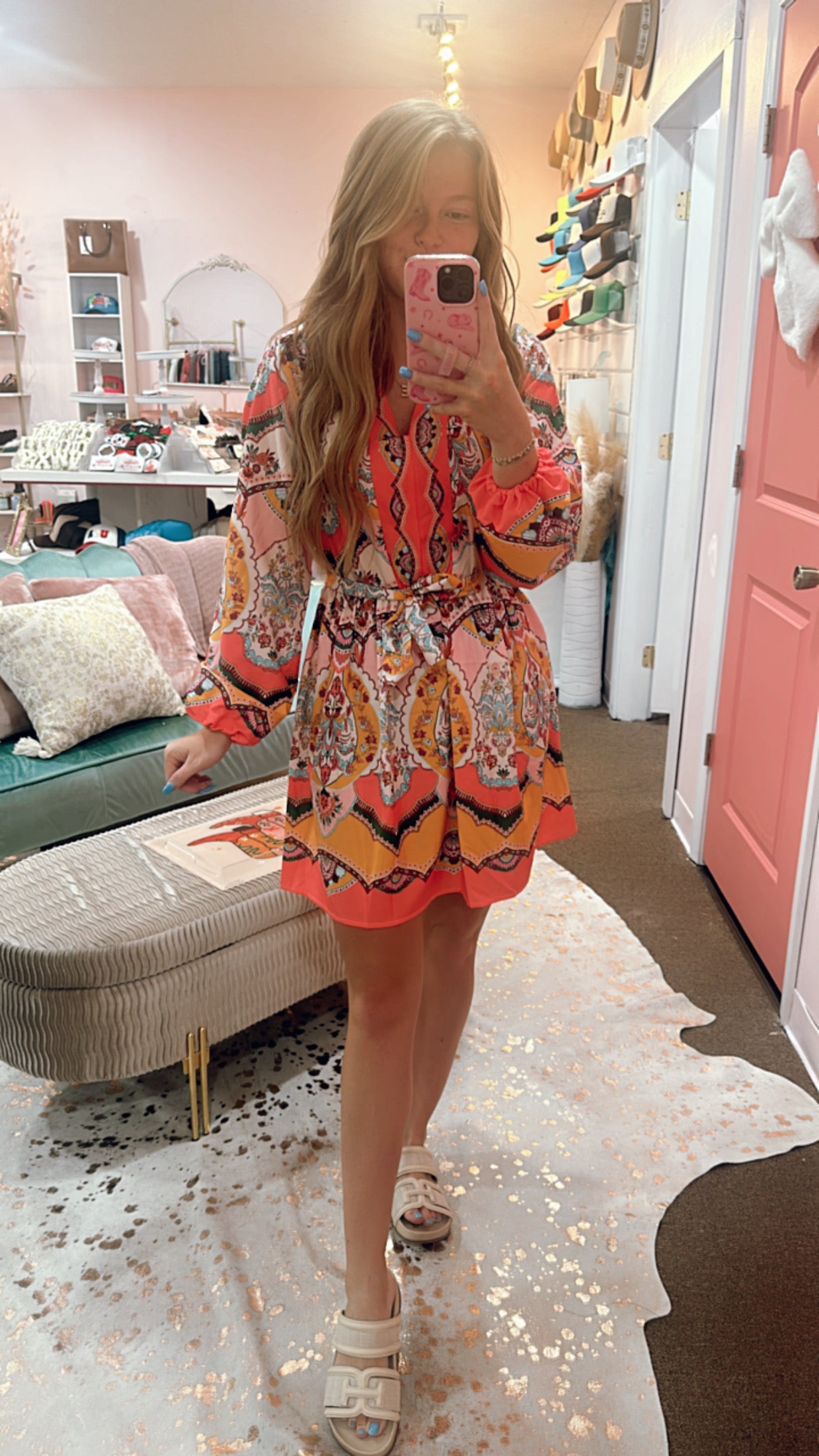 Catching Feelings Printed Dress