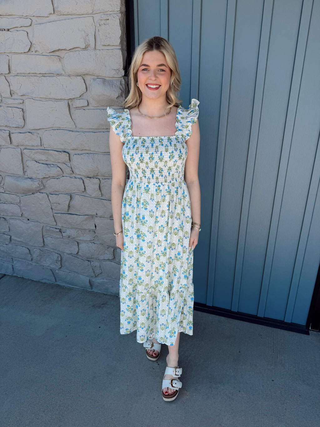 Palmer Patterned Midi Dress