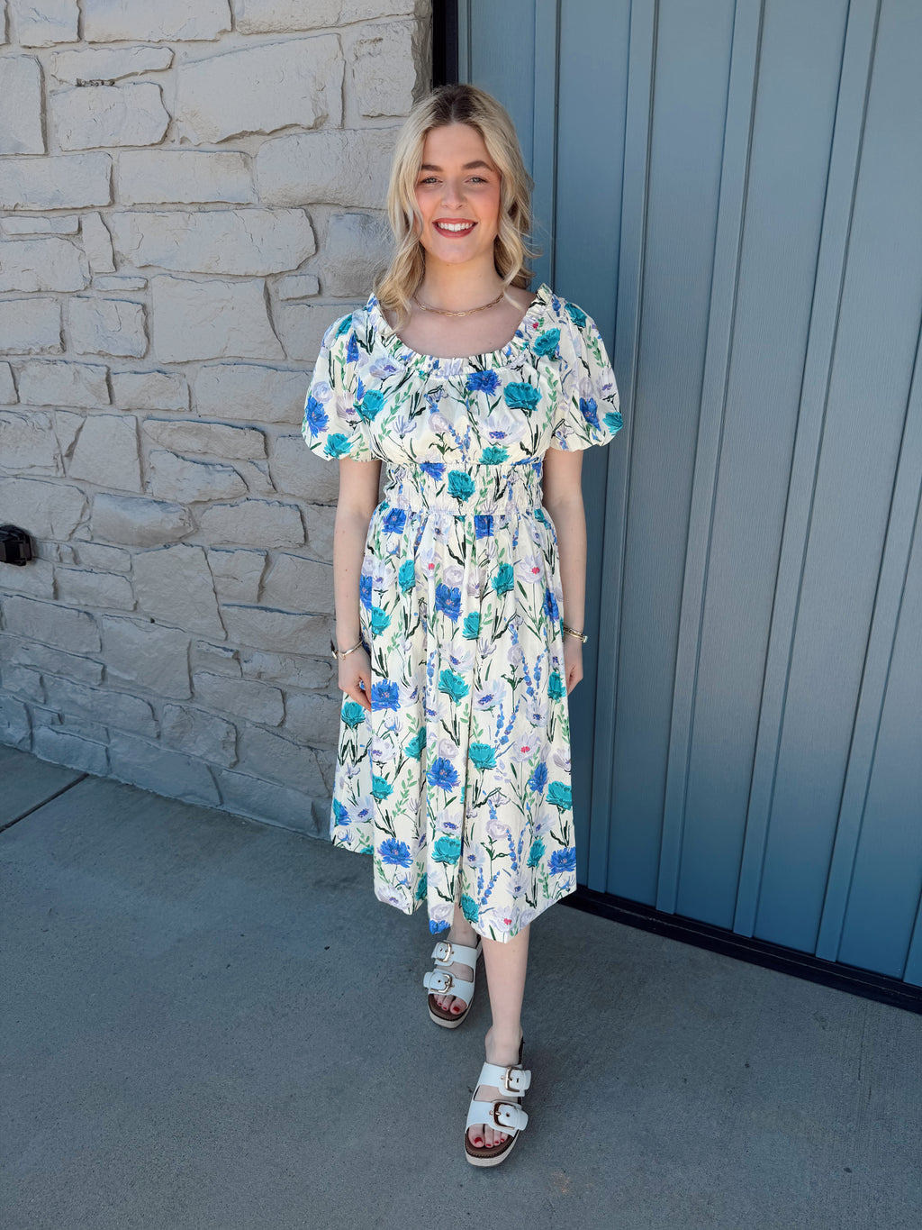 Kate Floral Midi Dress