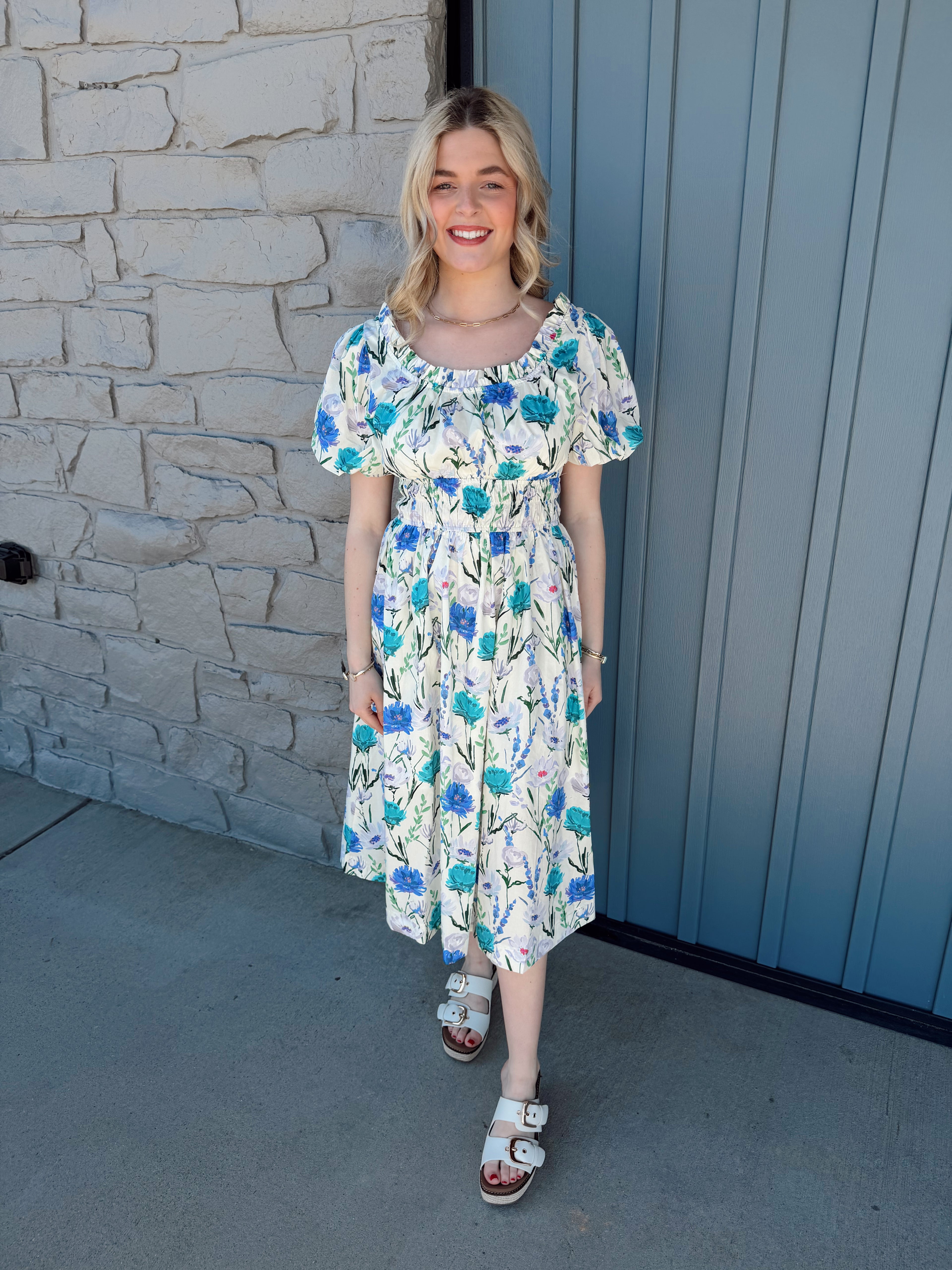 Kate Floral Midi Dress