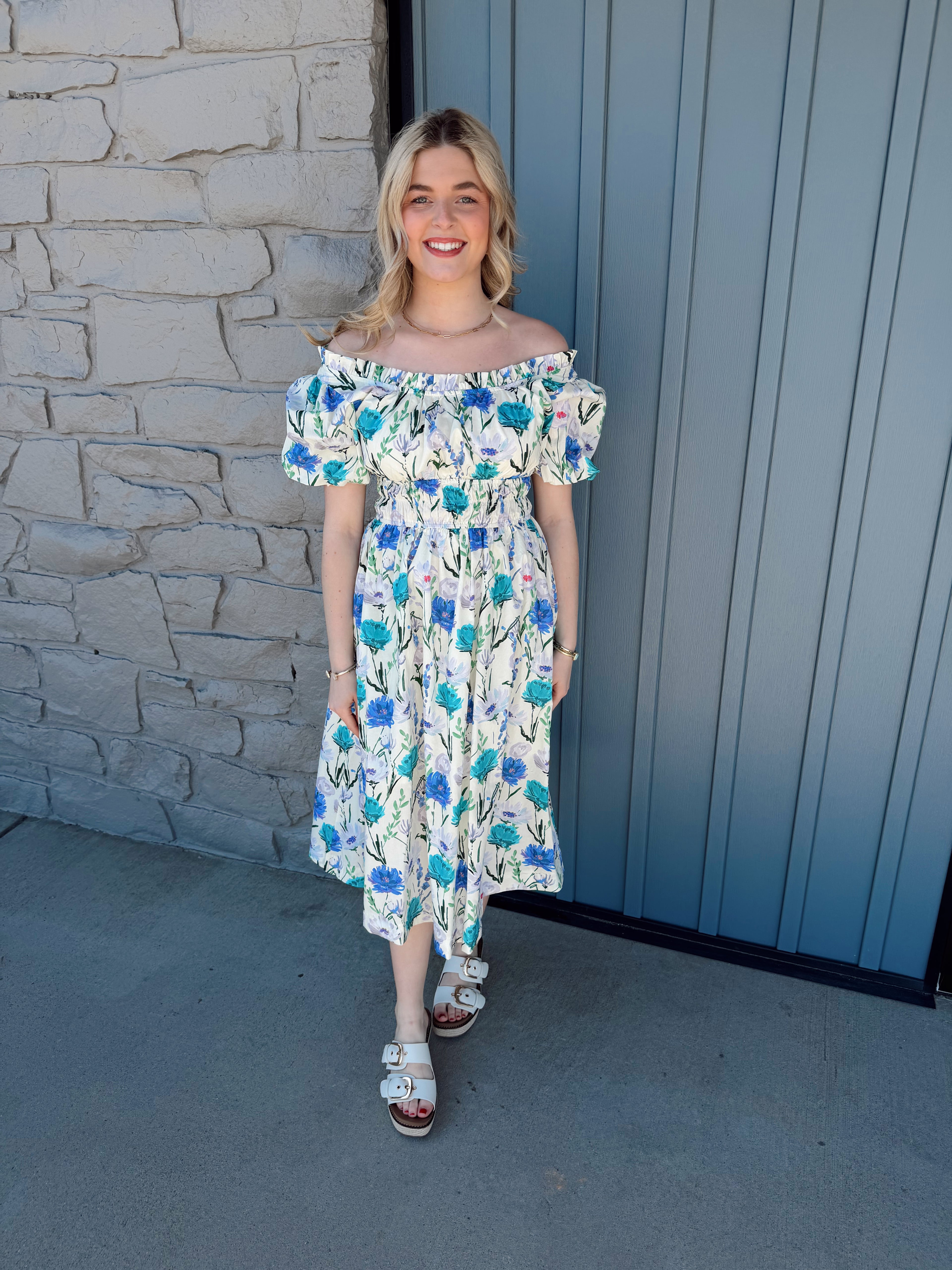 Kate Floral Midi Dress