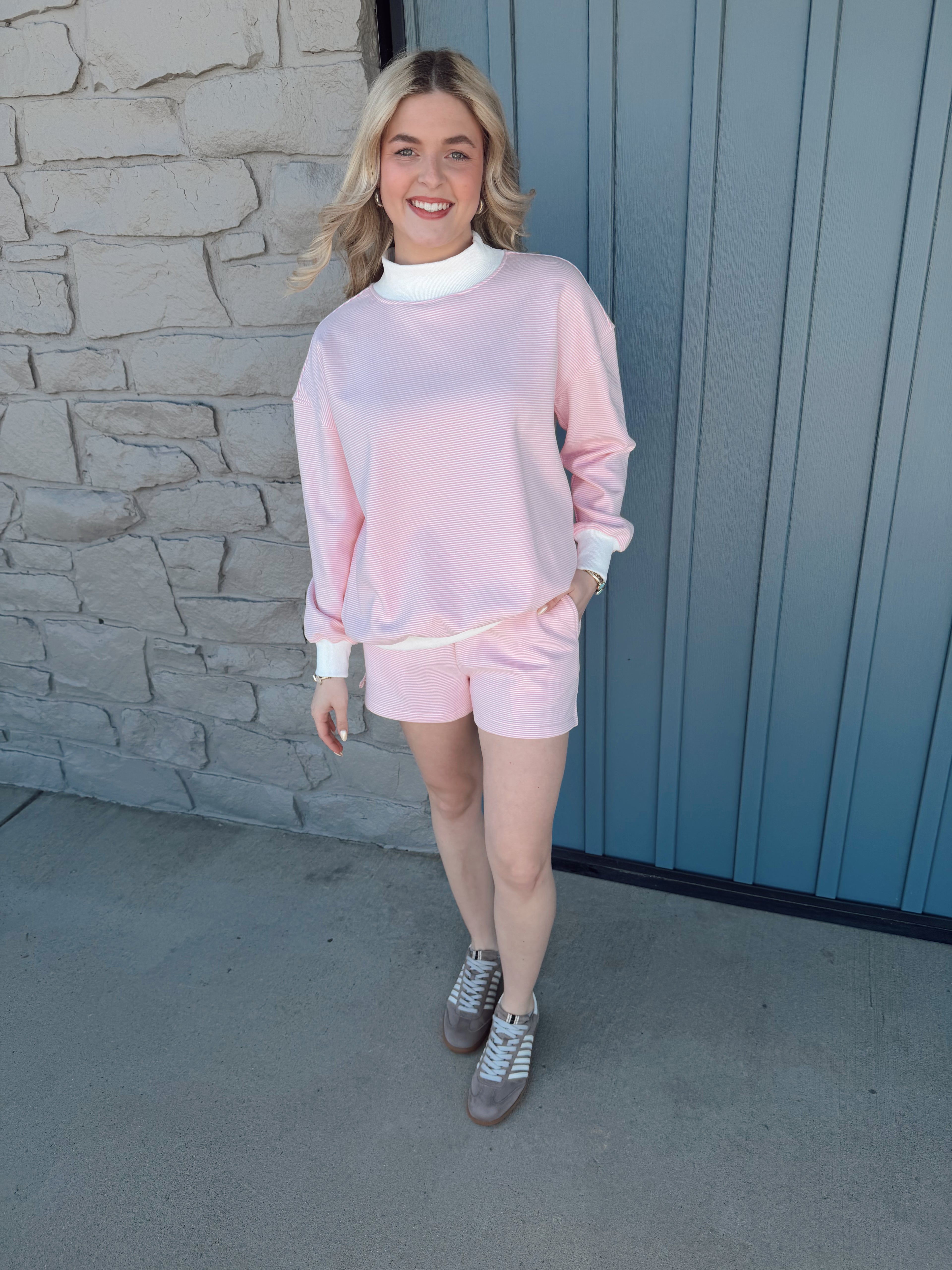Roxy Striped Set - PINK