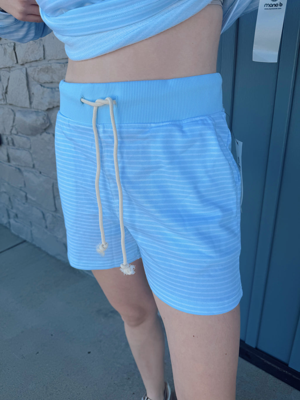 Boardwalk Stripe Set - BLUE/WHT