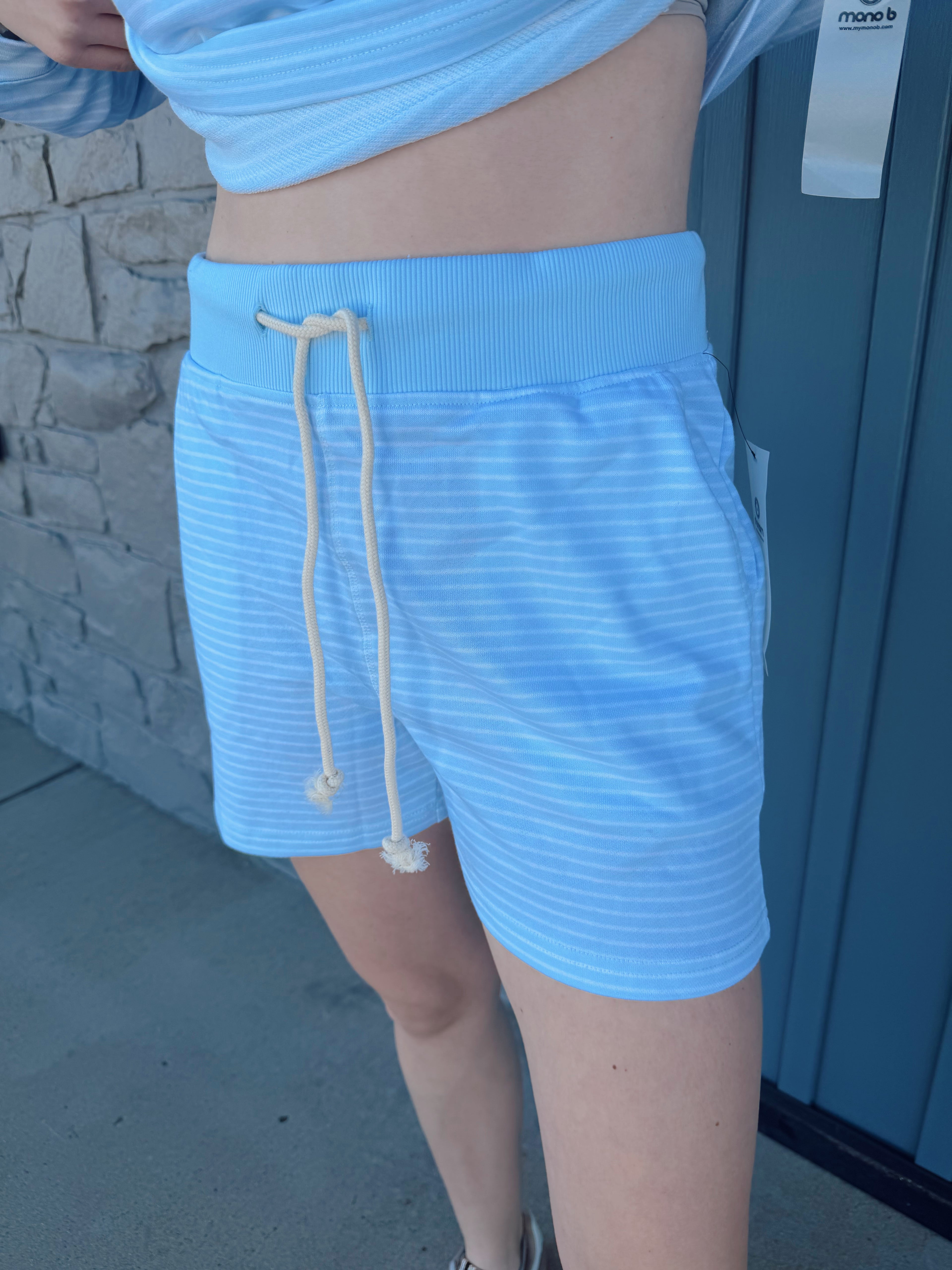 Boardwalk Stripe Set - BLUE/WHT