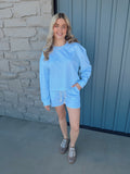 Boardwalk Stripe Set - BLUE/WHT
