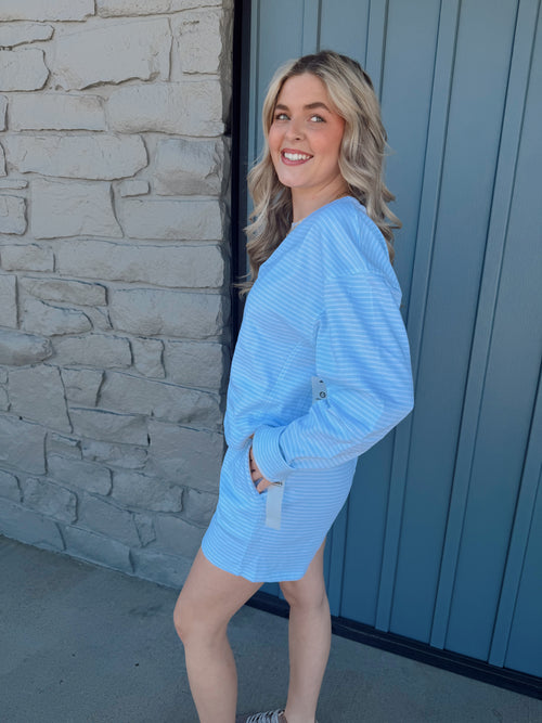 Boardwalk Stripe Set - BLUE/WHT