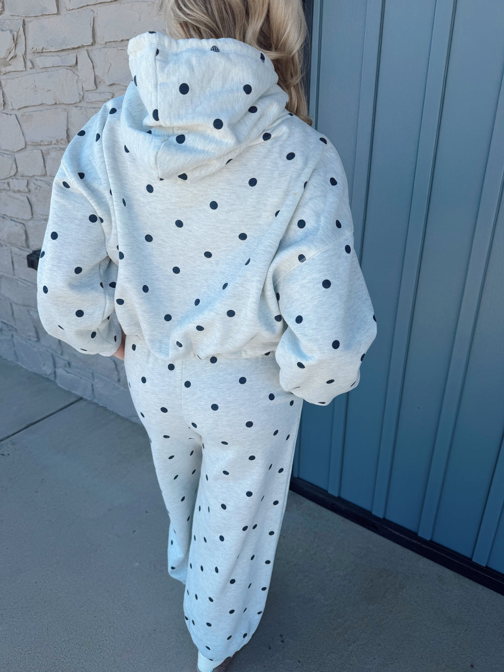 Blaze Polka Dot Set - GRY/NVY