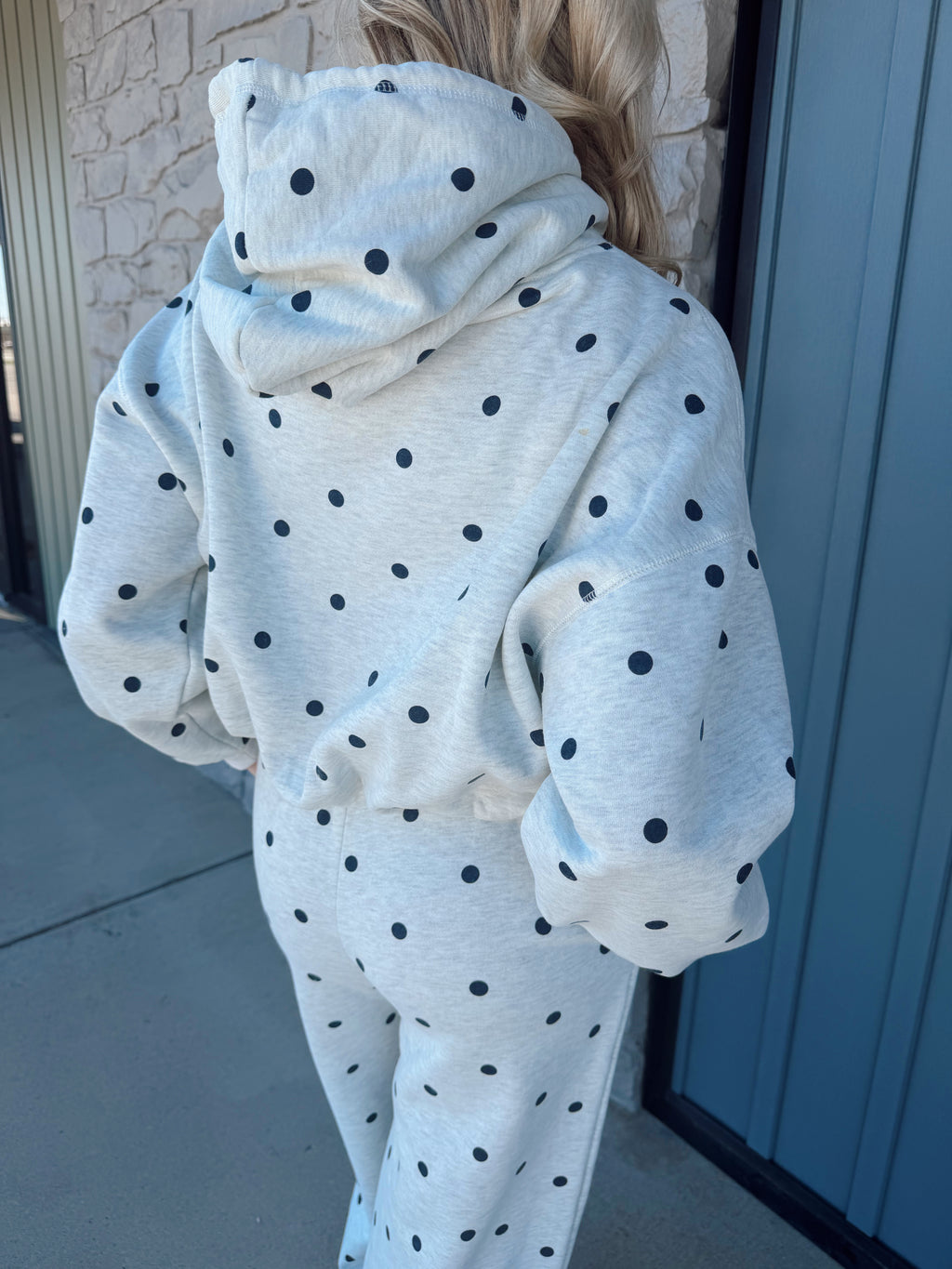 Blaze Polka Dot Set - GRY/NVY