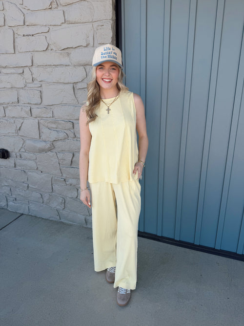 Coastline Cotton Set - BUTTERYELLOW
