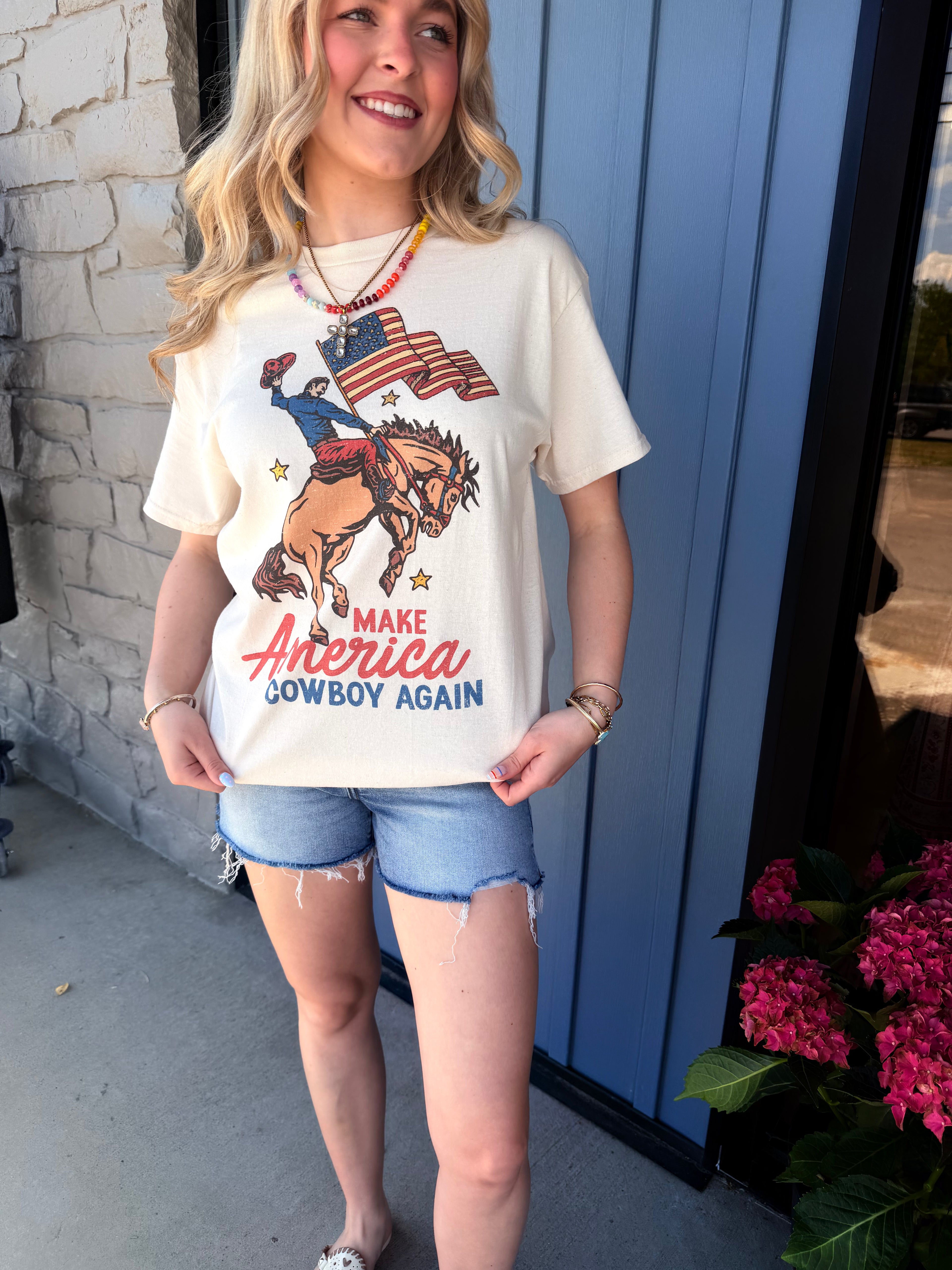 Cowboy American Oversized Tee