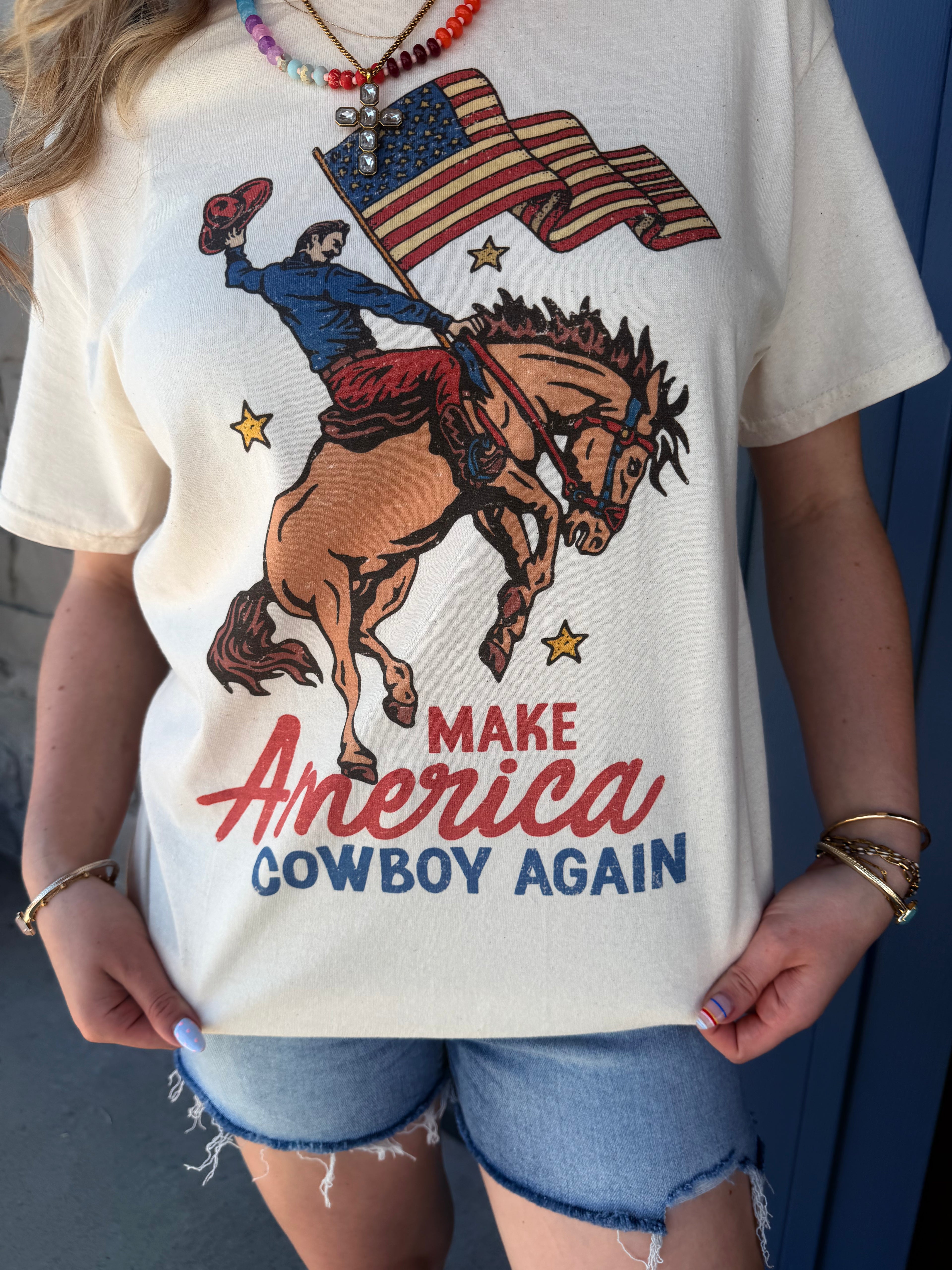 Cowboy American Oversized Tee