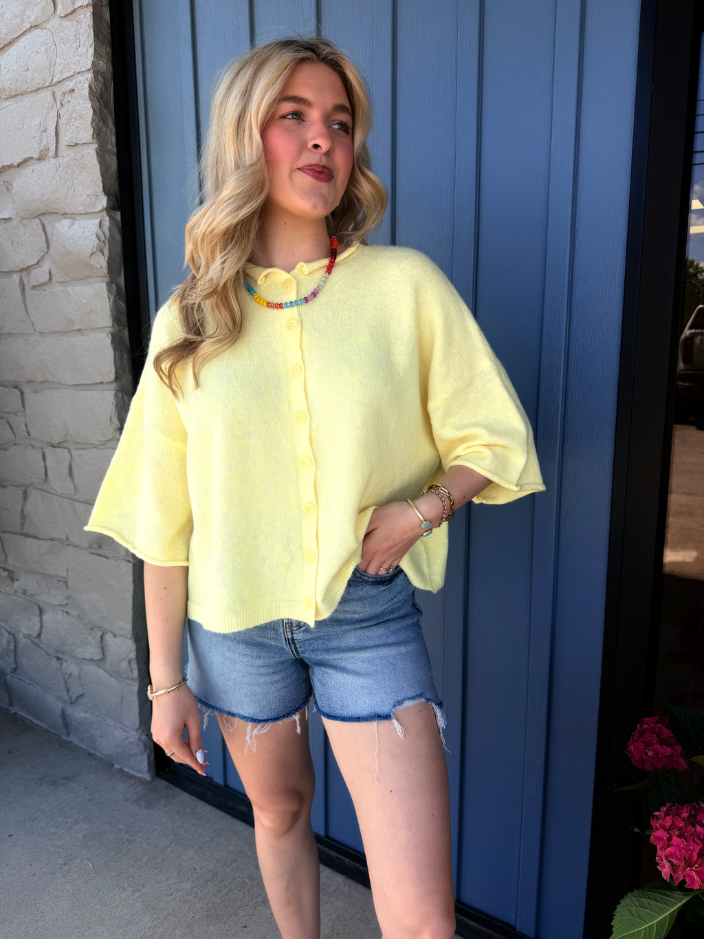 Sammie Butter Yellow Cardi