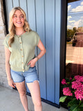 Harper Sage Green Sweater Top
