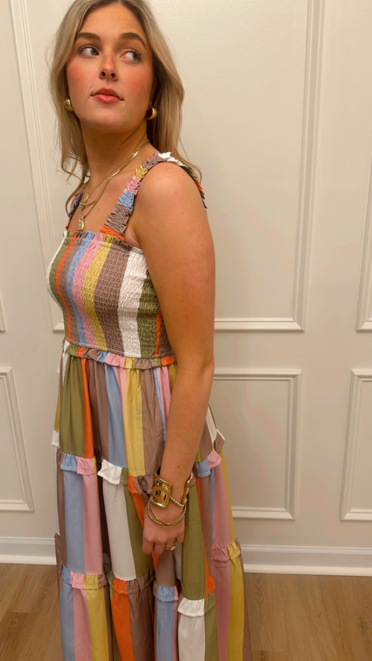 Darcy Multicolor Stripe Dress