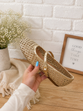 Mary Jane Flats - Gold