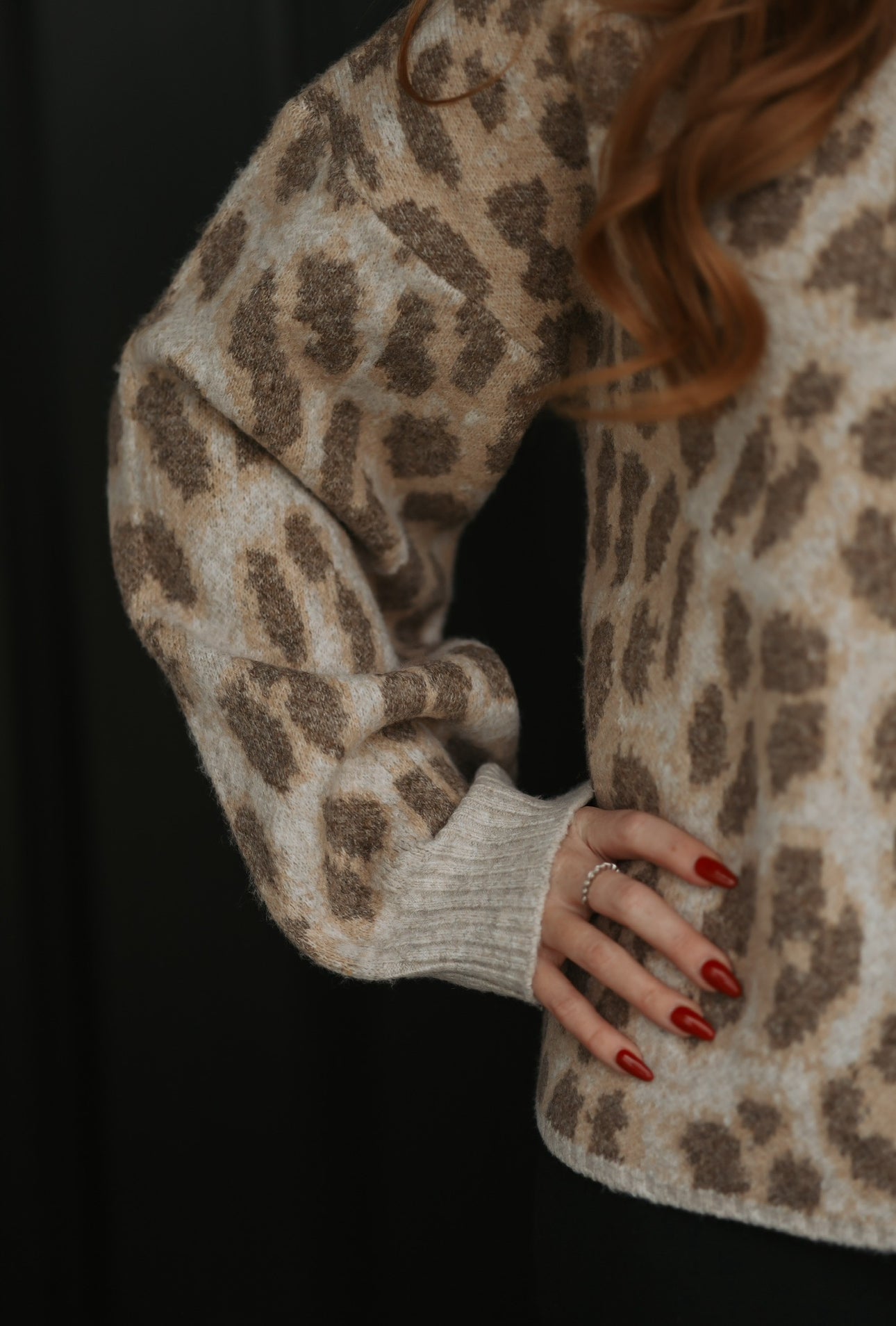 Cheetah Sweater - Tan