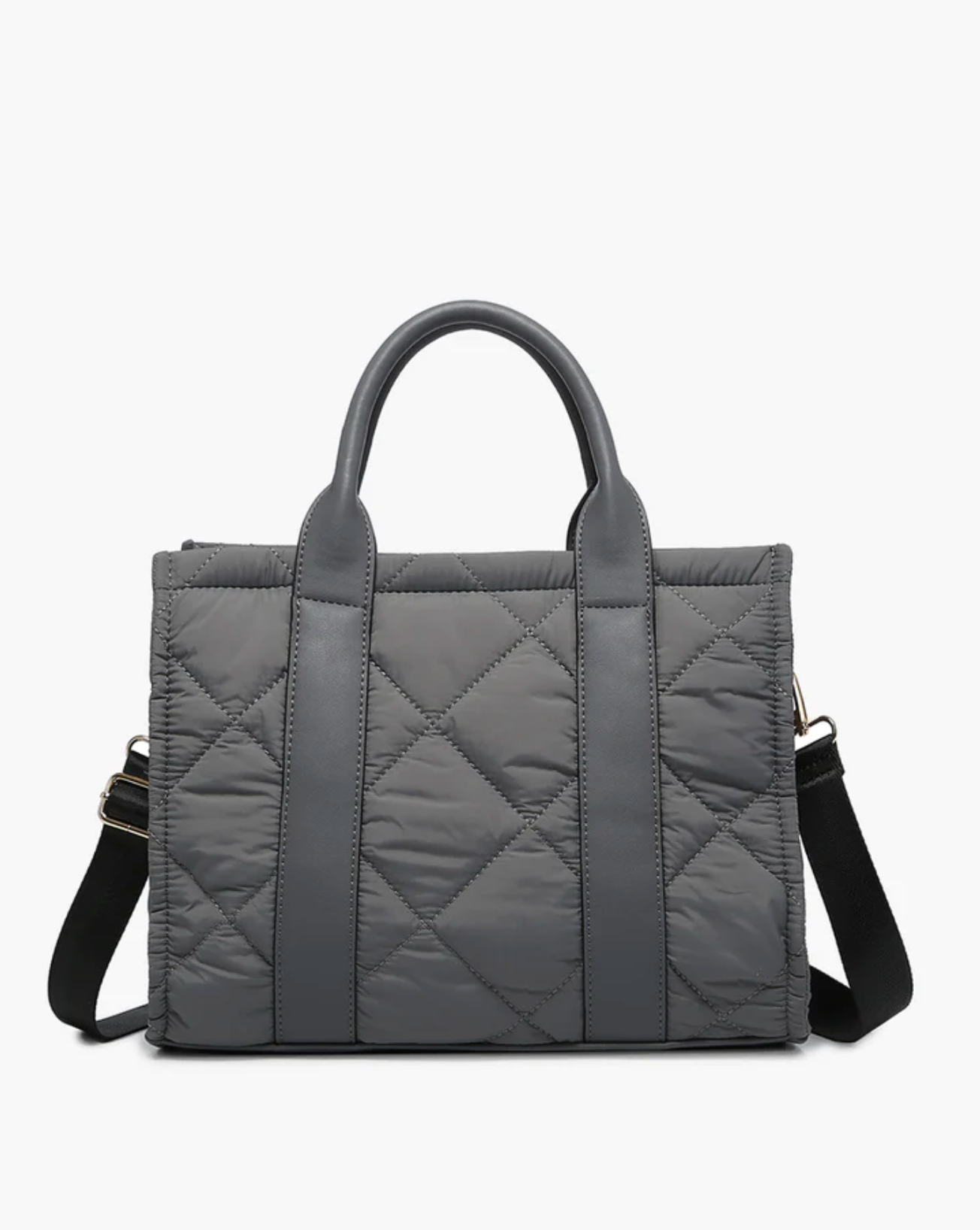 Clare Quilted Bag - Grey
