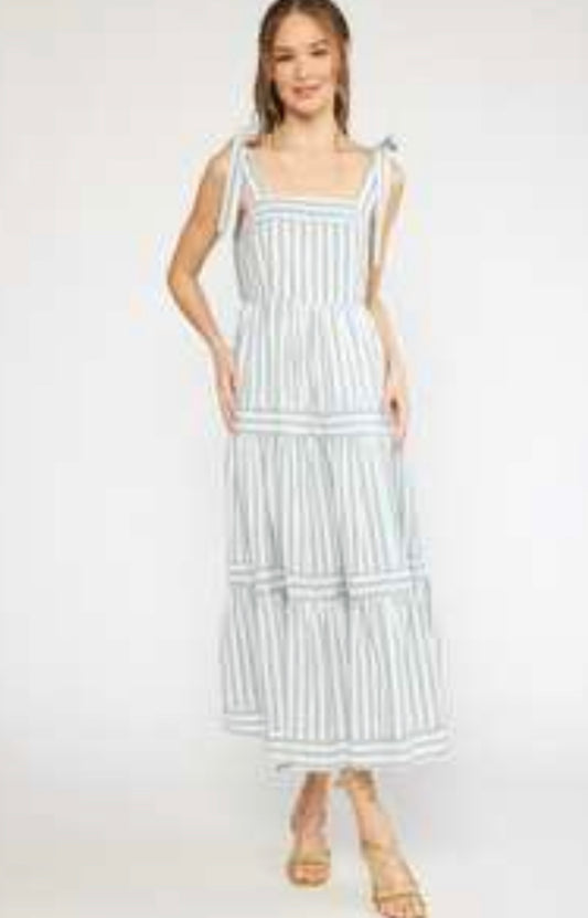 Casey Striped Midi Dress