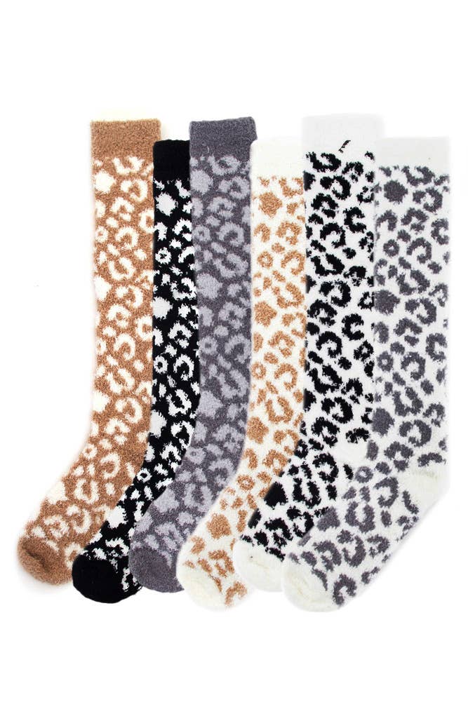 Leopard Knee-High Socks