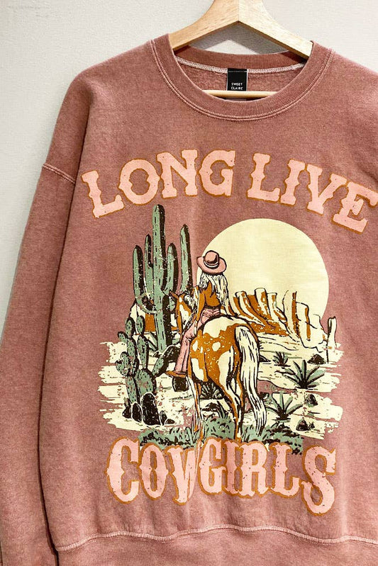 Long Live Cowgirls Oversized Sweatshirt